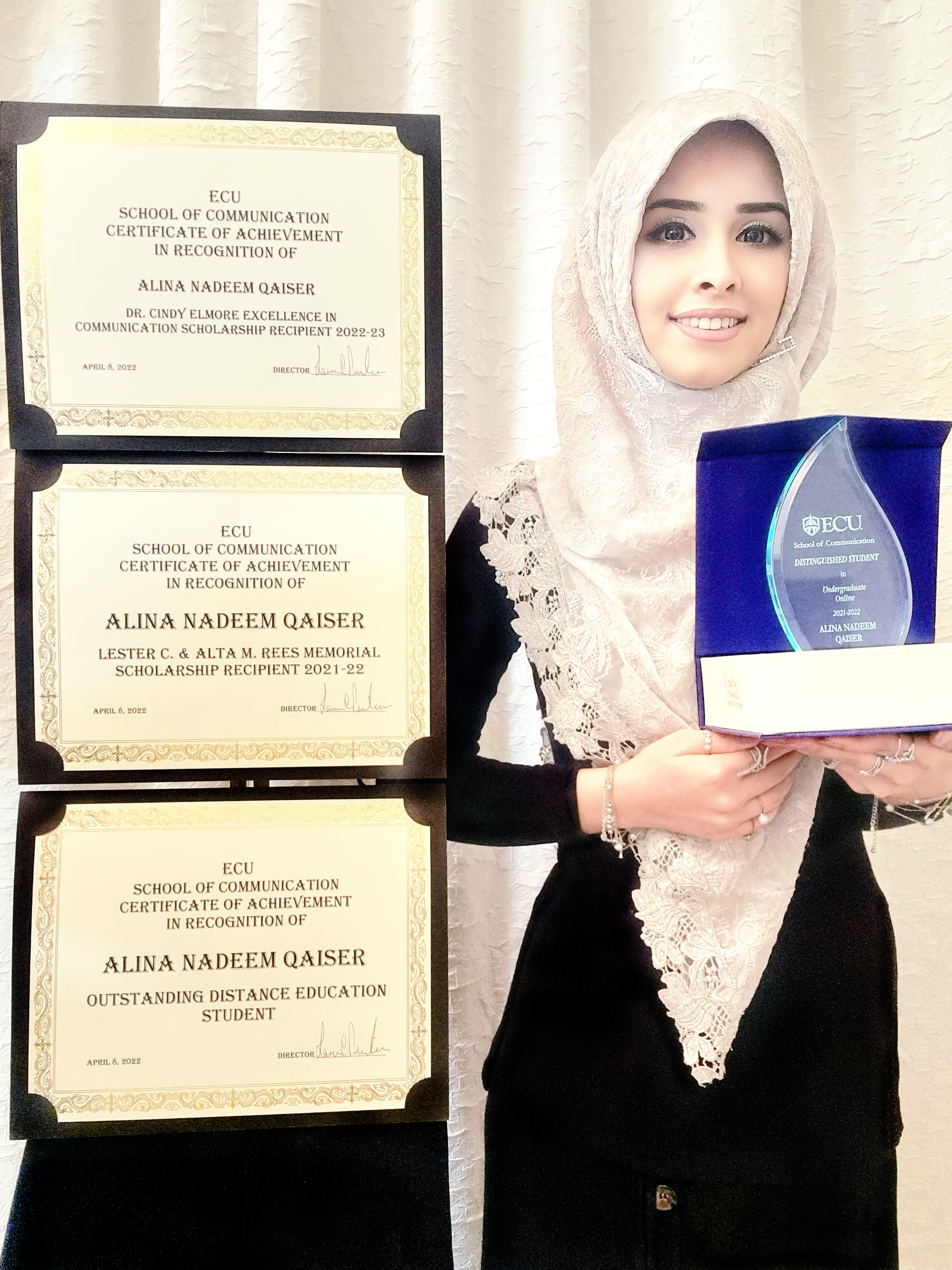 ECU Award Certificates